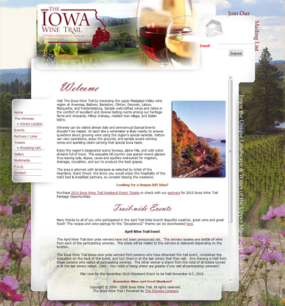 Iowa Wine Trail - Eastern Iowa