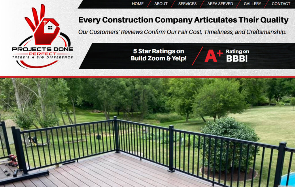 Projects Done Perfect - Dubuque, Iowa Projects Done Perfect - Dubuque, Iowa