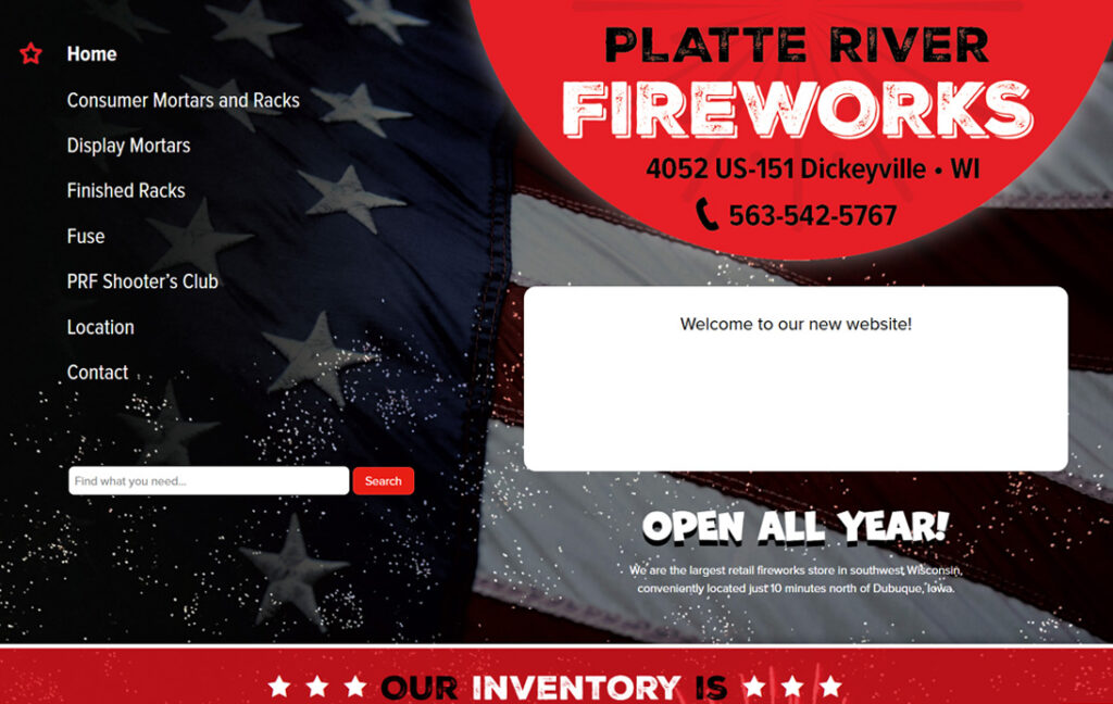Platte River Fireworks - Dickeyville, Wisconsin Platte River Fireworks - Dickeyville, Wisconsin
